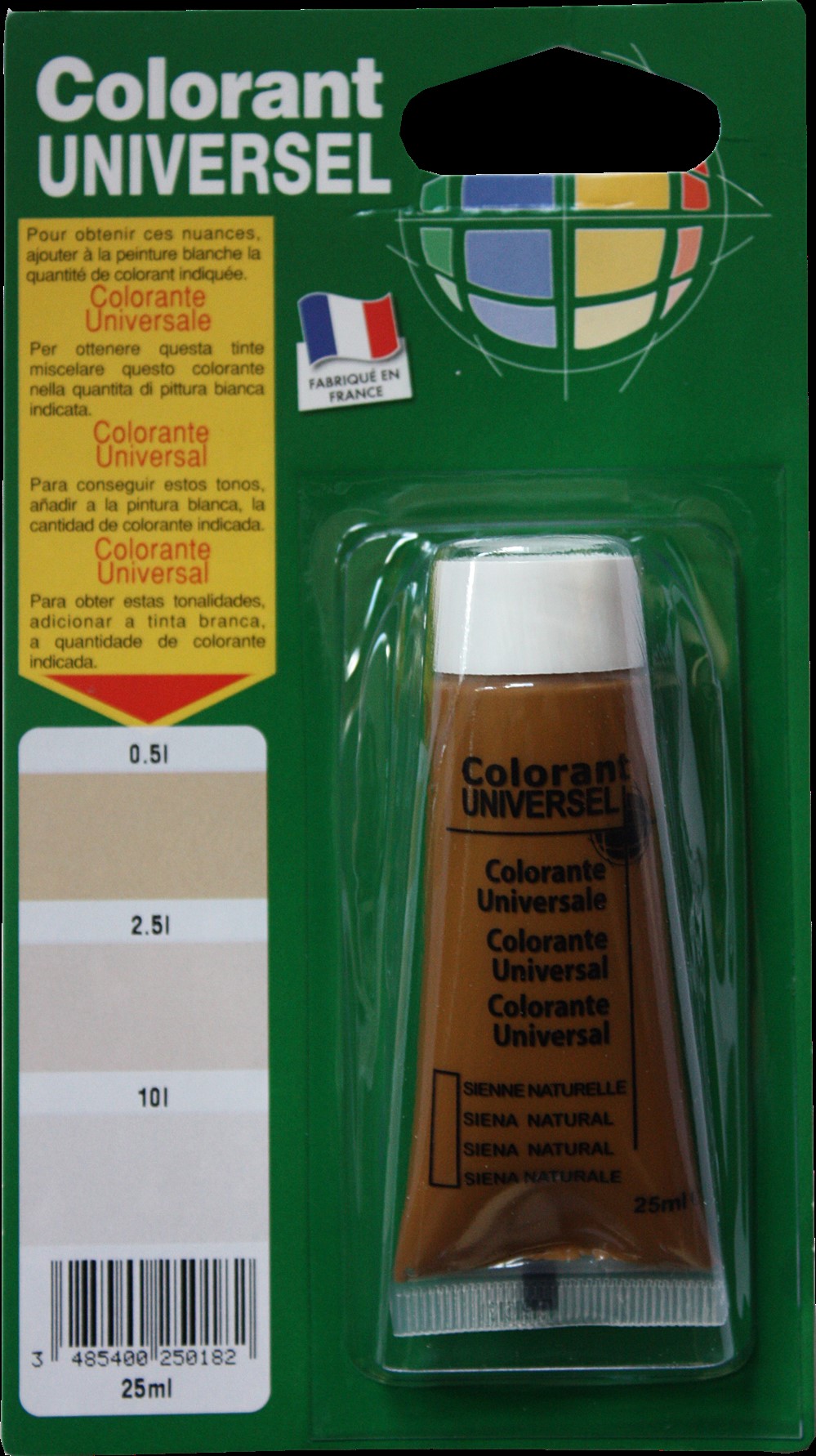 Colorant universel pour peinture sienne naturelle 25ml